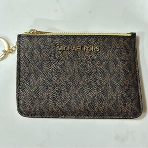 Michael Kors Jet Set travel coin pouch/ card holder Buttercup New without tags